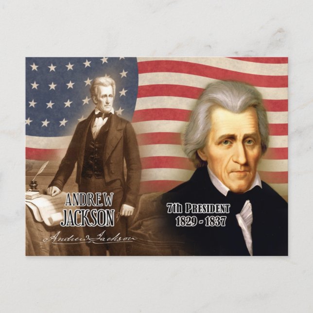 Postal Andrew Jackson - Sétimo Presidente de los Estados  (Anverso)