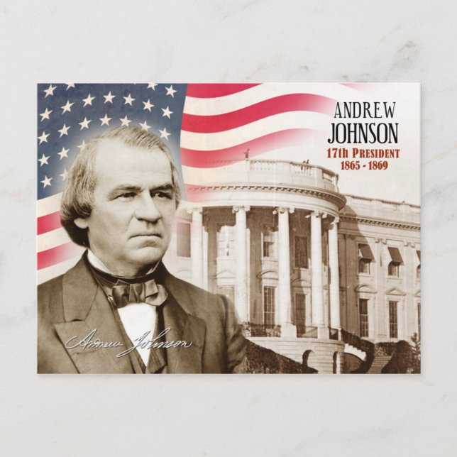 Postal Andrew Johnson - 17° presidente de los Estados Uni (Anverso)