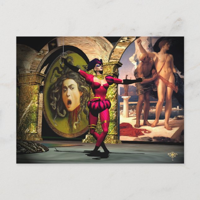 Postal ANDROID BALLET , Ciencia Ficción (Anverso)