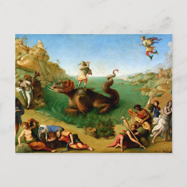 Postal Andromeda liberada por Perseus por Piero di Cosimo (Anverso)