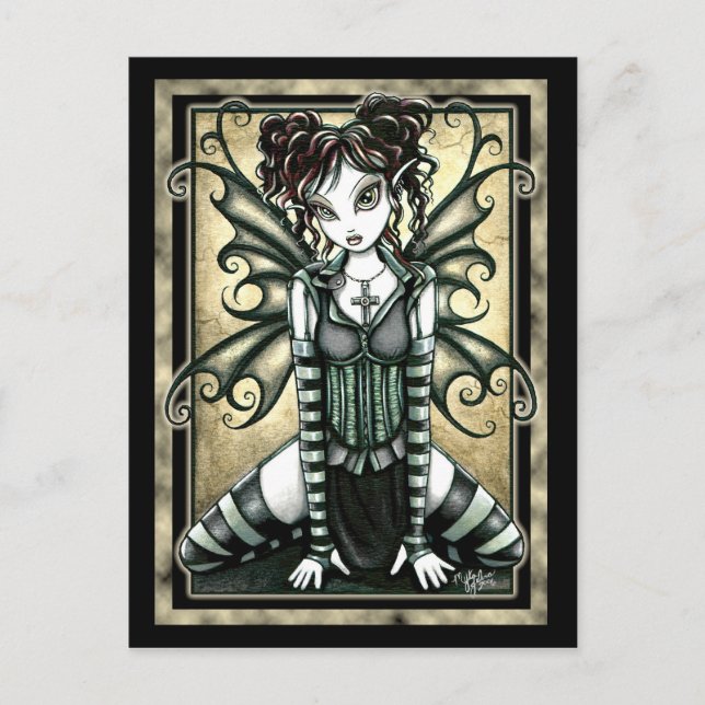 Postal "Andy" Cute Gótico Fairy Postcard (Anverso)