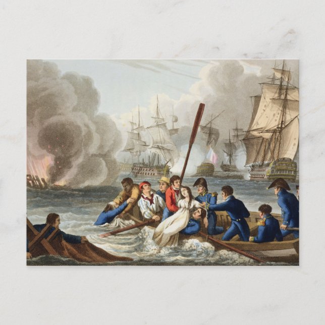 Postal Anécdota en la batalla de Trafalgar (Anverso)