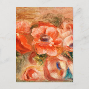 Postal Anemas de pintura impresionista de Renoir