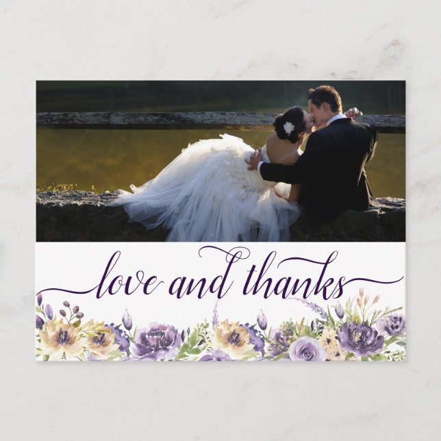 Postal Anemone Greenery Garden Floral Boho Love (Anverso)