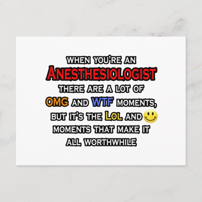 Postal Anestesiólogo... OMG WTF LOL (Anverso)
