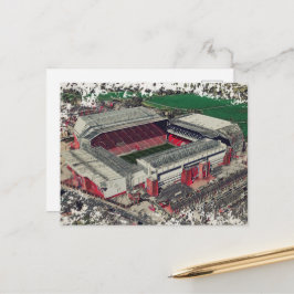 Postal Anfield Stadium Liverpool - Artistic Watercolour