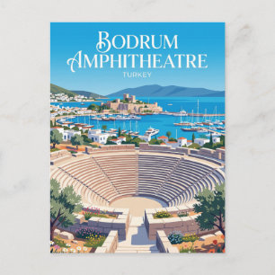 Postal Anfiteatro de Bodrum Turquía
