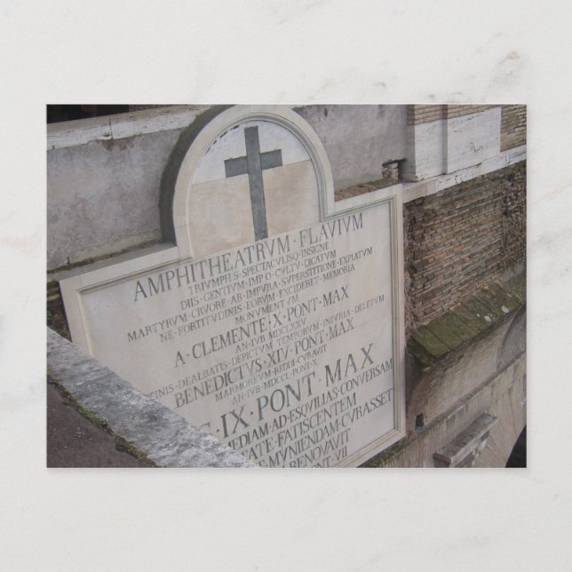 Postal anfiteatro flaviano (Anverso)