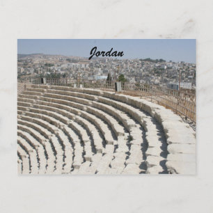 Postal anfiteatro jerash roman