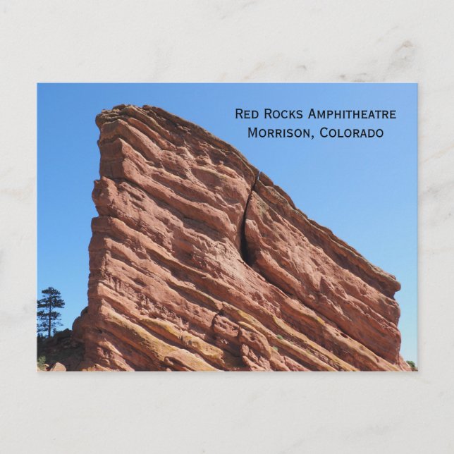 Postal Anfiteatro Morrison, Colorado (Anverso)