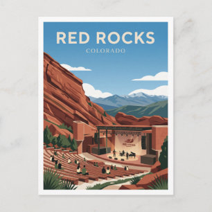 Postal Anfiteatro Red Rocks Denver Colorado