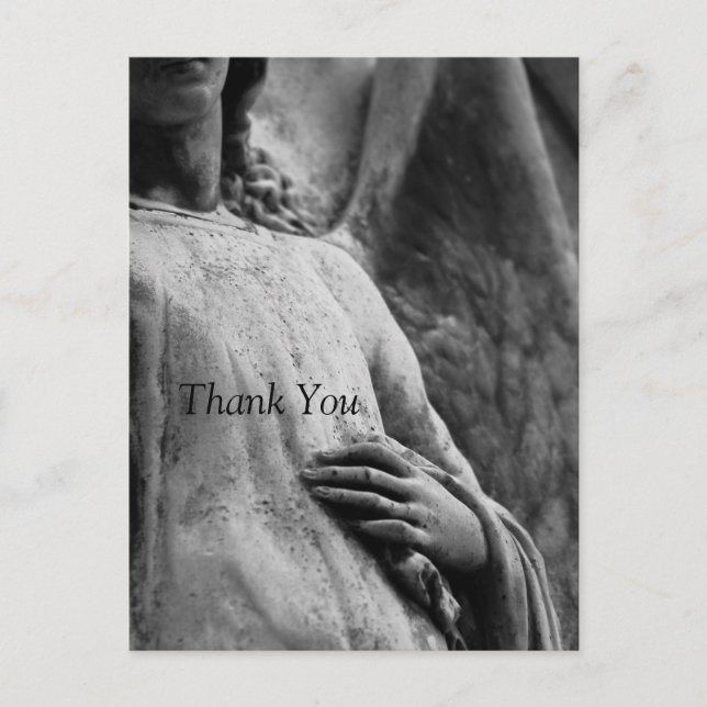 Postal Ángel 3: Solidaridad en memoria de los cristianos (Anverso)