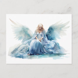 Postal Ángel acuarela