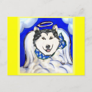 Postal Ángel Alaskan Malamute