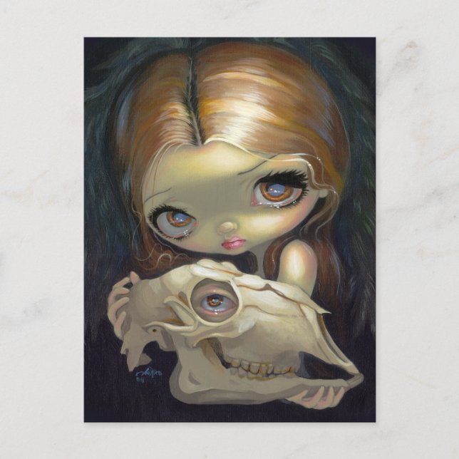 Postal "Ángel Alquímico I" (Anverso)