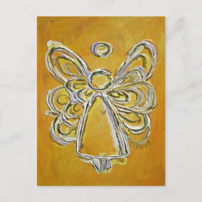 Postal Ángel Amarillo (Anverso)