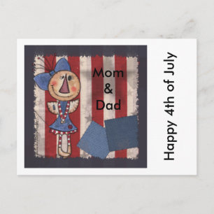 Postal Ángel Americano Primitivo