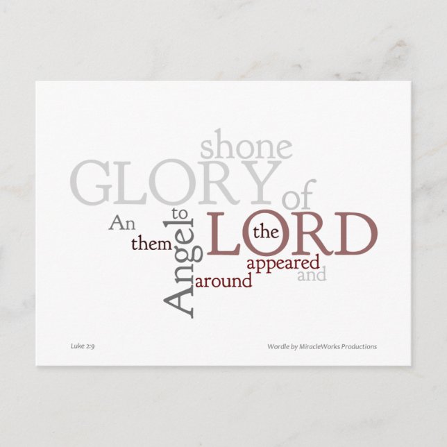 Postal Ángel aparecido (Anverso)