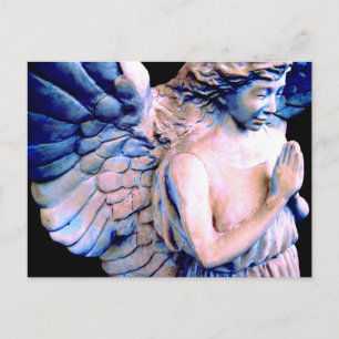 Postal Ángel azul