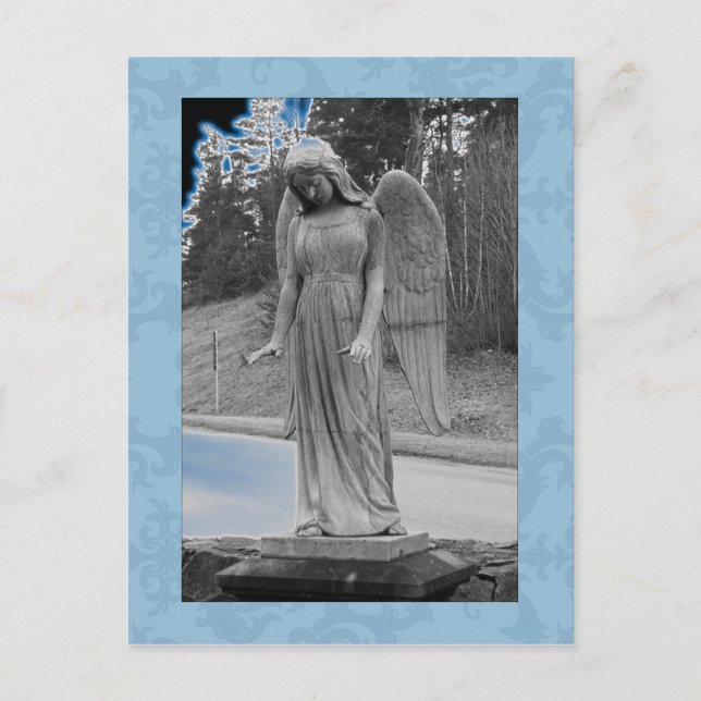 Postal Ángel azul 17 (Anverso)