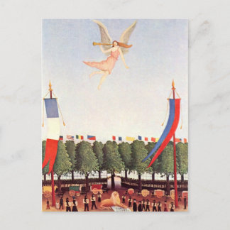 Postal Ángel, Bello Artes de Henri Rousseau