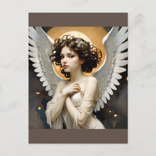 Postal ángel bendito que te protege (Anverso)