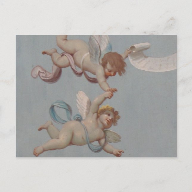 Postal Angel Cherubs Whimsical Renaissance (Anverso)
