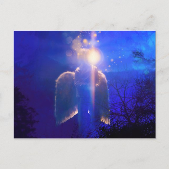 Postal Angel Child "NUNCA SOLO" (Anverso)