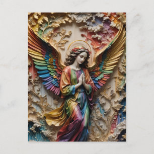Postal Ángel Colorido
