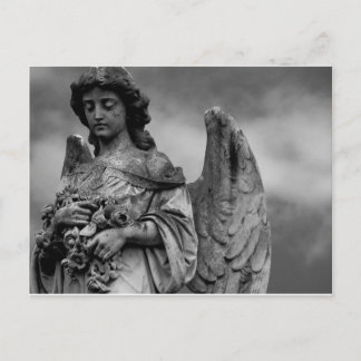 Postal Ángel con Rosas