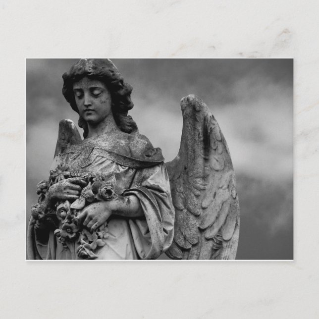 Postal Ángel con Rosas (Anverso)