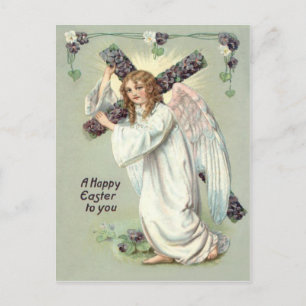 Postal Ángel Cruz Cristiana No Me Olvides