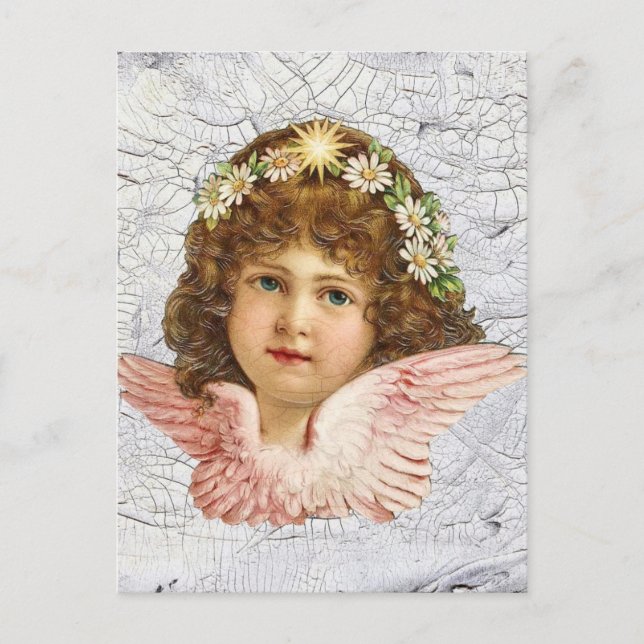 Postal Ángel cruzado (Anverso)