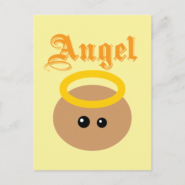 Postal Ángel Cute (Anverso)