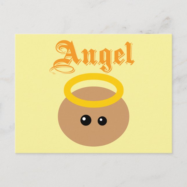 Postal Ángel Cute (Anverso)