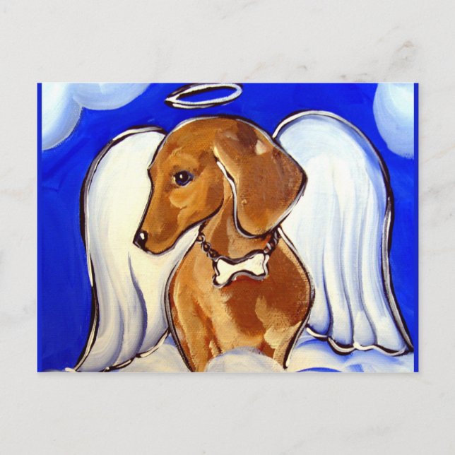 Postal Angel Dachshund (Anverso)