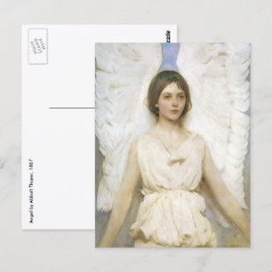 Postal Ángel de Abbott Thayer, Bella Artes victoriano vin