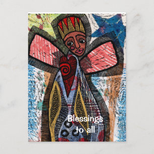 Postal Ángel de África