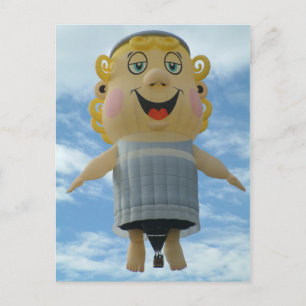Postal Ángel de globo