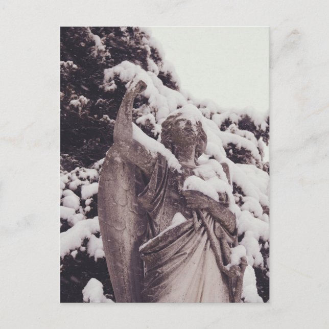 Postal Ángel de invierno (Anverso)