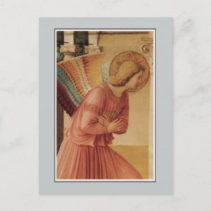 Postal Ángel de la Anunciación de Fra Angelico