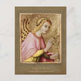 Postal Ángel de la Anunciación Sano di Pietro CC0734 Sien