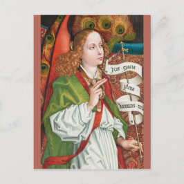 Postal Ángel de la Anunciación Schongauer CC1182 altar or