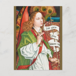 Postal Ángel de la Anunciación Schongauer CC1184 altar or