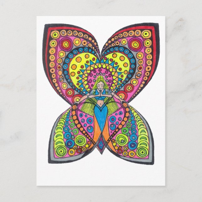 Postal Ángel de la armonía (Anverso)