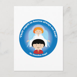 Postal Ángel de la guarda
