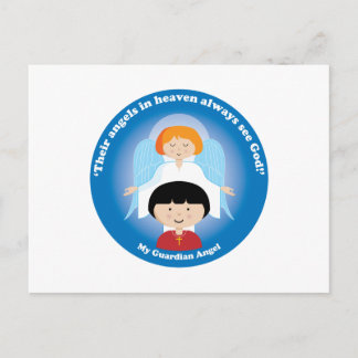 Postal Ángel de la guarda