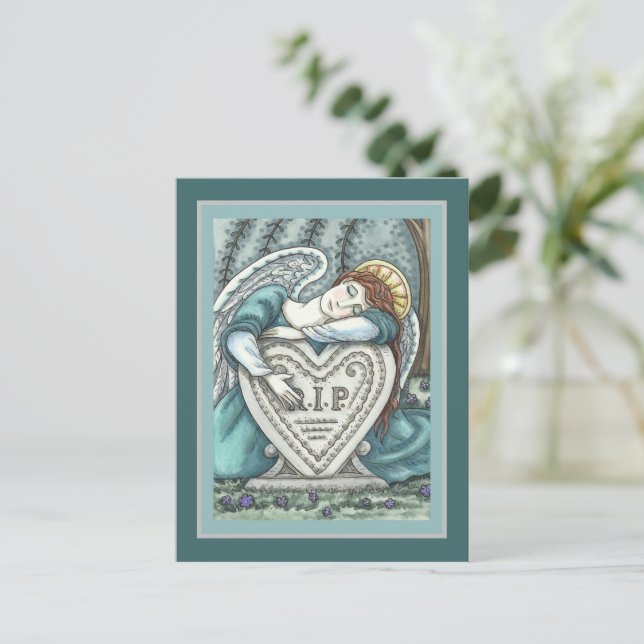 POSTAL ÁNGEL DE LA GUARDA AMOROSO, ARTE DE DUELO EN CEMEN (Anverso de pie)