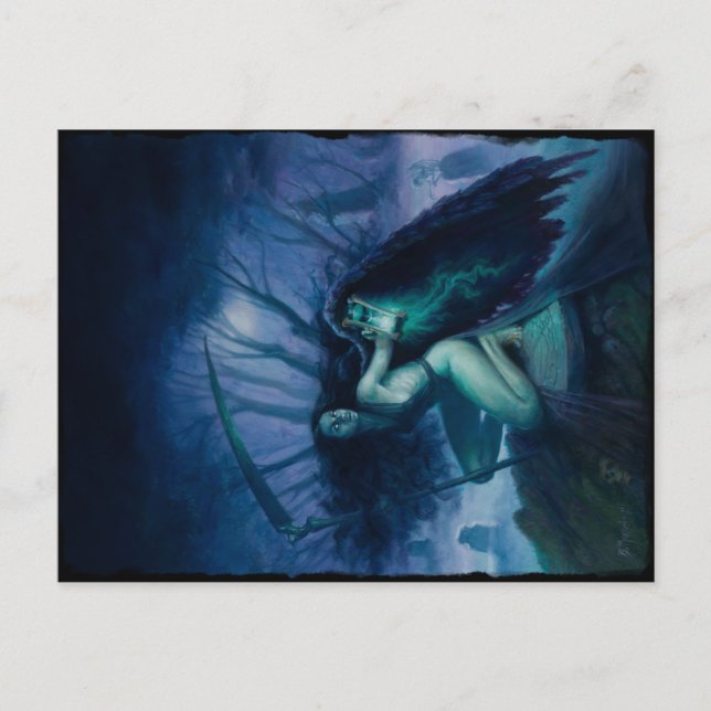 Postal Ángel de la muerte (Anverso)