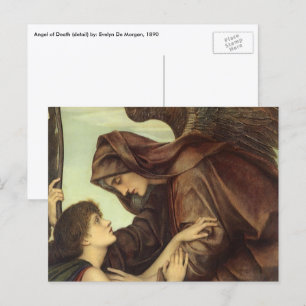 Postal Ángel de la muerte por Evelyn De Morgan